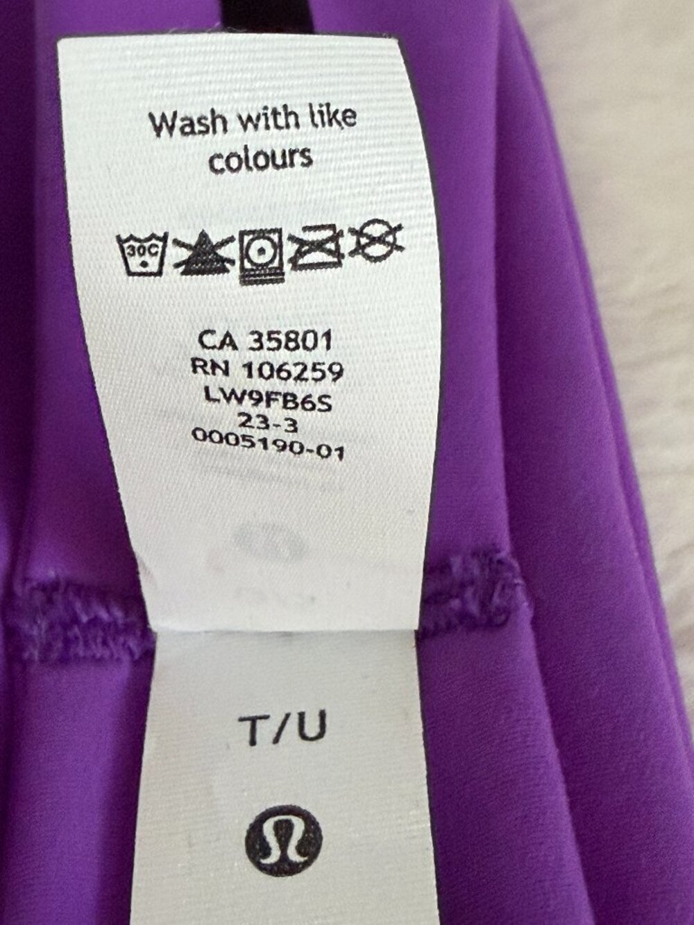 Lululemon Womens Wunder Train Wide Purple Headband - Picture 7 of 7